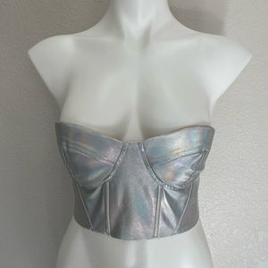 Iridescent crop top